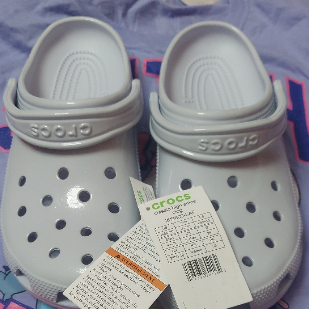 CROSS  High Shine Clogs - Light Blue